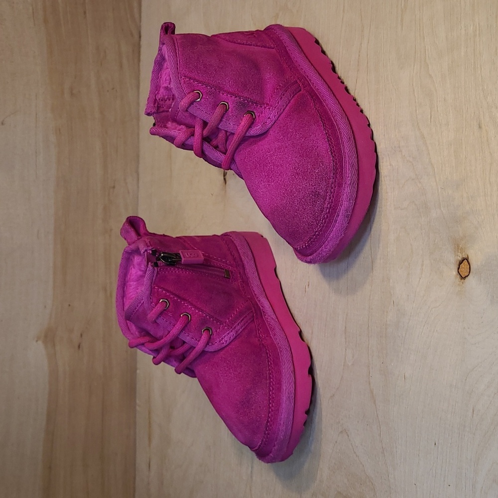 UGG Kids Neumel II Chukka Pink Boots Kids Size 8C - Picture 6 of 12